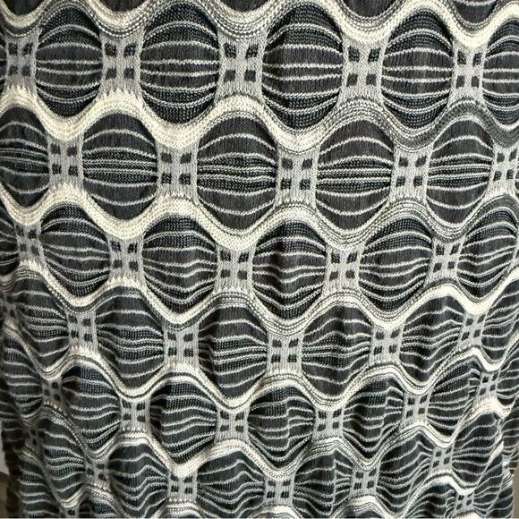 Missoni Gray and Black Geometric Print Wool Blend Sweater Dress Size IT 44 US 8 - Picture 2 of 8
